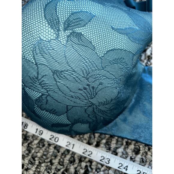 Cacique Invisible Lace Back smoother Lightly Lined Balconette Bra 40F Lingerie - Picture 5 of 6